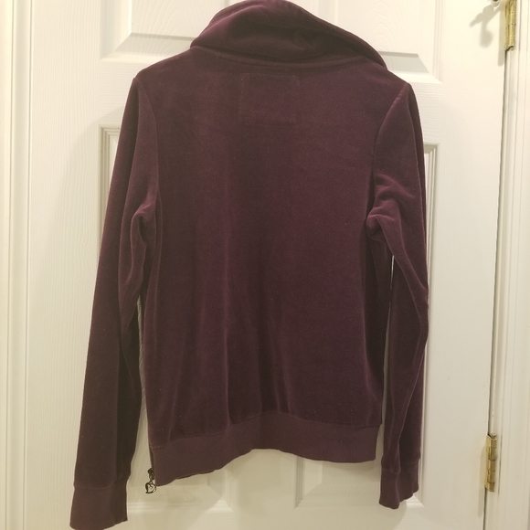 Sz XL LL Cool J  Purple Velour Jacket - Picture 3 of 15